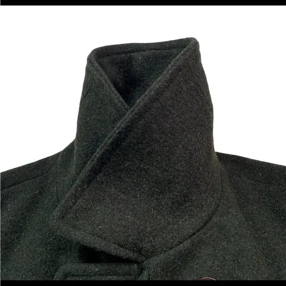 J.Crew 100% Wool Peacoat – Olive Green (L) | Classic Warm Heavyweight Coat - Picture 2 of 11